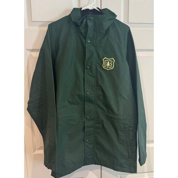 NEW Rare USDA Forest Service Gore-Tex Parka Jacket Hunter Green Sz Med - Picture 1 of 8